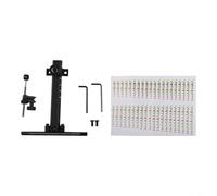 Vista de arco recurvo T-Type Metal Sight Aleación de aluminio Ajustable Pin Mira para competición objetivo Accesorios de equipo al aire libre (negro)