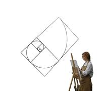 Vista de composición Finder - Manual de diseño ajustable, proporción dorada con pinza | - y herramienta de marco de fotografía, ayuda visual ligera para dibujar, pintura y perfección