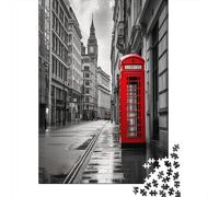Vista de la Calle de Londres Puzzle 1000 Piezas Adultos - Rompecabezas Adultos - Puzzle Adultos para Ejercitar La Lógica Y La Coordinación Sensorial - Juegos EduGatosivos 1000pcs (75x50cm)