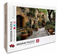 Vista De La Calle Puzzle Madera, Planta Puzzle 1000 Piezas Adultos con Compact Box 75x50cm, Rompecabezas Desafiante, Juegos de Rompecabezas Creativos para Hombres Mujeres, Decoración Verano, 4-3698