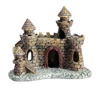 Vista de la montaña del Acuario, 1 Pieza de decoración de pecera de Castillo de Resina for Acuario, Multicolor(Beige)