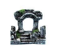 Vista de la montaña del Acuario, Columna Romana Ruinas Castillo Acuario Adornos Gris Múltiples Tamaños(Grey 8 * 7cm)