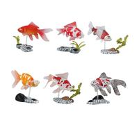 Vista de la montaña del Acuario, Paquete de 6 Adornos escondidos en la Cueva del Puente del Acuario(Type 3-6pcs)