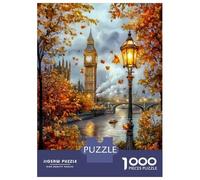 Vista de Londres en otoño 1000 Piezas Set De Puzzle Puzzle Clásico, Cartón Reciclado - Reto Educativo Chulo, Juego En Casa, Genial Idea De Regalo para Fans 70x50cm/1000pcs