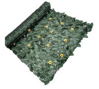 Vista decorativa de hoja - pantalla de valla de privacidad de hiedra artificial | Ivy Privacy Fences | Balcón Patio Pantalla de cercas privadas | Falta de óxido decorativa transpirable para patio para