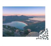 Vista del Amanecer Costero Puzzle de 1000 Piezas Papel Puzzle para Adultos Paisaje Natural Tranquilo Juego Familiar Relajación Regalo 38x26cm/1000pcs