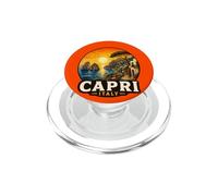 Vista del Atardecer de Capri Italia Mediterráneo Paisaje PopSockets PopGrip para MagSafe