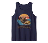 Vista del atardecer de la montaña de la isla de Camiseta sin Mangas