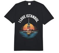 Vista del Atardecer de la Torre de la Doncella de Estambul Comfort Colors Adult Heavyweight T-Shirt