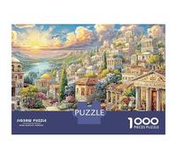 Vista del Atardecer en París Puzzle 1000 Piezas Ruinas Romanas Cartón Grueso para Toda La Familia Regalo Cumpleaños para Decorar 70x50cm/1000pcs