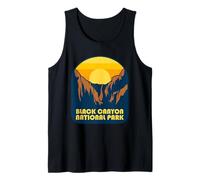 Vista del Atardecer Vintage del Parque Nacional Deep Gorge Camiseta sin Mangas