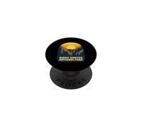 Vista del Atardecer Vintage del Parque Nacional Deep Gorge PopSockets PopGrip Adhesivo