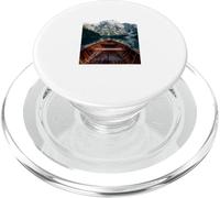 Vista del Bote de remos del Lago Alpino Sereno Paisaje de montaña Obra de Arte PopSockets PopGrip para MagSafe