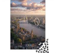 Vista del Horizonte de Londres Puzzles 1000 Piezas Puzzles Clásicos para Entretenimiento Creativo Adultos Y Niños A Partir De 12 Año 70x50cm/1000pcs