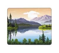 (Vista del Lago De Montaña En Un Día Soleado, Naturaleza) Alfombrilla para Ratón Antideslizante Alfombrilla De Ratón Base De Goma Alfombrillas De Mouse para Oficina Pc Juego 25X30Cm