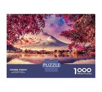 Vista del Lago del Monte Fuji 1000 Piezas Puzzle Premium Puzzle Clásico, Cartón Grueso - Ultra Difícil, Antiestrés Total, Ideal para Diversión En Casa 70x50cm/1000pcs
