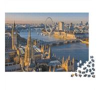 Vista del Skyline de Londres Rompecabezas De 1000 Piezas En Cartón Premium Set para Adultos, Desafío Educativo, Diversión En Casa, Gran Idea De Regalo 38x26cm/1000pcs