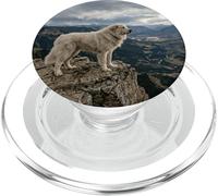 Vista del Valle guardián del acantilado de la montaña de los Grandes Pirineos PopSockets PopGrip para MagSafe