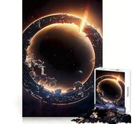 Vista Espacial de la Tierra V Rompecabezas para Adolescentes 1000 Piezas Lógica Clara Juguete Diversión Tranquila Corte Sorpresa cálida 38x26cm