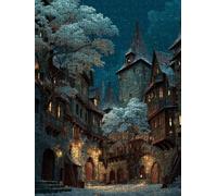 Vista Nocturna De La Ciudad Puzzle 2000 Piezas, Rompecabezas Adultos Puzzle, Desafiante Puzzles de Decoración Juego de, Juego Educativo para Toda la Familia, para Regalo Decoración FNKL7-171