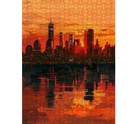 Vista Nocturna De La Ciudad Puzzle 3000 Piezas, Rompecabezas Adultos Puzzle, Desafiante Puzzles de Decoración Juego de, Juego Educativo para Toda la Familia, para Regalo Decoración FNKL7-172