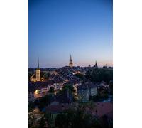 Vista Nocturna de la Ciudad - Rompecabezas de Madera de 1000 Piezas: Juguete Familiar Que estimula el Cerebro (14 años+)