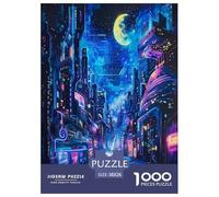 Vista Nocturna Puzzles Imposible,desafío for Adults Arte Entretenimiento Creativo 1000 Piezas Obra De artee De Juego De para Adultos, Regalos A Parteir De 14 Años 38x26cm/1000pcs