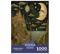 Vista Nocturna Puzzles Imposible,desafío para Adultos Arte Entretenimiento Creativo 1000 Piezas Obra De artee De Juego De para Adultos Y Niños A Parteir De 12 Años 70x50cm/1000pcs