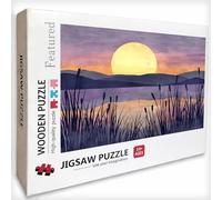 Vista Puzzle Madera 4000 Piezas, Sunset Puzzle Adultos con Caja 141x87cm, Rompecabezas Desafiante, para Hombres Mujeres Adolescente, Juegos de Rompecabezas Creativos, Decoracion Hogar Regalo, F-2001