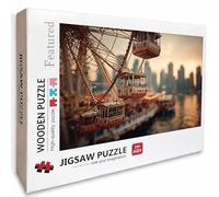 Vista Puzzle Madera, Ciudad Puzzle 3000 Piezas Adultos con Compact Box 122x81cm, Rompecabezas Desafiante, Juegos de Rompecabezas Creativos para Hombres Mujeres, Decoración Verano, Regalo niñas, 2-9936