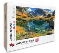 Vista Puzzle Madera, MontañA Puzzle 1000 Piezas Adultos con Compact Box 75x50cm, Rompecabezas Desafiante, Juegos de Rompecabezas Creativos para Hombres Mujeres, Decoración Verano, Regalo niñas, 4-9490