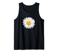 Vista Superior De Una Margarita Común Blanca Aislado Camiseta sin Mangas