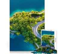 Vista Superior del Lago Di Ledro Rompecabezas de 1000 Piezas para Adultos Juguete para la Mente Juego Relajante Bordes precisos Regalo conmovedor 38x52cm