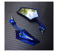 Vista trasera lateral Accesorios Para Espejo Retrovisor De Motocicleta, Universal 8MM Y 10MM Para Scooter, Para Motocross(Blu)