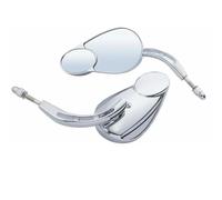 Vista trasera lateral Espejo Retrovisor De Motocicleta Espejos Laterales Para Harley Seventy Two XL1200V Para Softail Slim FLS Para Switchback FLD 2012-2017 2016 2015 2014 2013(Chrome)