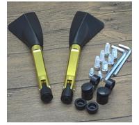 Vista trasera lateral Espejo Retrovisor Lateral CNC Para Motocicleta Universal Para Aprilia DORSODURO 750 DORSODURO750 2008-2019(Gold)