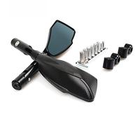 Vista trasera lateral Espejo Retrovisor Universal Para Motocicleta, Lateral Para Suzuki TL1000R SV1000 S GSX1250F SA GSX1400 SV650 B-KING(Nero)