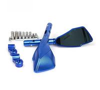 Vista trasera lateral Espejo Retrovisor Universal Para Motocicleta, Lateral Para Suzuki TL1000R SV1000 S GSX1250F SA GSX1400 SV650 B-KING(Blu)