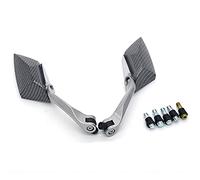 Vista trasera lateral Espejos Laterales Personalizados De Aleación Estilo Carbono Motocicleta Street Sport Bike Cruiser Chopper Para Touring 8 Mm 10