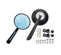 Vista trasera lateral Espejos Retrovisores Universales Para Motocicleta, Espejo Lateral Redondo Para Yamaha XSR700 XSR900 Para BMW R Nine T(Silver)