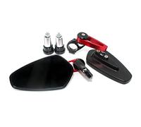 Vista trasera lateral Para SPEED TRIPLE 675 Para STREET R Para DAYTONA/R Motocicleta 22mm 7/8 "empuñaduras De Barra Espejos Retrovisores Laterales(Rosso)