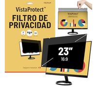 VistaProtect - Filtro de Privacidad y Filtro Anti Luz Azul Premium Protector de Pantalla para Monitor (23″ Pulgadas)