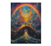 Vistas a los vastos ríos Puzzle 500 Piezas Obra De Arte Familiar Coleccionable Rompecabezas 3D para Hombres Y Mujeres Juguete Educativo Desafío Intelectual 500 PCS