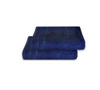 Viste tu hogar Juego de 2 Toallas de Baño 70x140cm 100% Algodón, Toallas Azul Marino Multiusas 400g/m². Toallas de Baño Extrasuave al Tacto