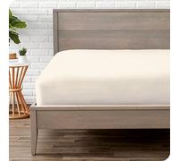 Viste Tu Hogar Sábana Bajera Ajustable | Cama 135x190/200cm,Beige | 100% Poliéster Microfibra | Funda Elástica Ajustable | Suave y Transpirable