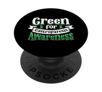 Vístete de Verde - por la educación sobre la gastroparesia PopSockets PopGrip Adhesivo