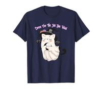 Vístete para el Trabajo Que Quieres Fantasma Bruja murciélago Gato Negro Camiseta