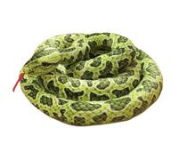 Vistnale Animal de Peluche de Serpiente|Animal de Peluche de Serpiente Halloween 39.4 Pulgadas Simulación de con Lengua sacada hacia afuera Relleno de algodón de Felpa para Broma de Fiesta, Verde