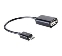 Vistnale Cable USB OTG | Cable Micro USB OTG On The Go Convertidor Adaptador Micro Macho a Hembra para teléfonos Inteligentes, tabletas y computadoras (Negro)
