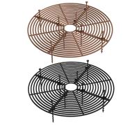 Vistnale Cubierta para Plantas, 2 Cubiertas para macetas, 12 Rejillas Protectoras con Clips para macetas de Interior y Exterior para disuadir a Las Mascotas y Las Malas Hierbas, Negro marrón